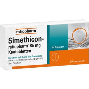 SIMETHICON-ratiopharm 85 mg Kautabletten