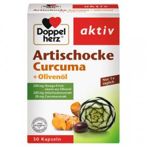 DOPPELHERZ Artischocke+Olivenöl+Curcuma Kapseln